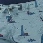 Men Navy Blue Conversational Printed Outdoor Shorts